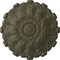 Ekena Millwork Durham Ceiling Medallion (Fits Canopies up to 4 1/4"), Hand-Painted Witch Hazel, 31"OD x 1 1/2"P CM31DUWHF - alternate 1